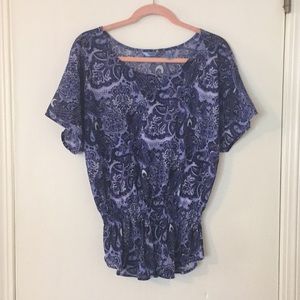 Izod paisley print blouse